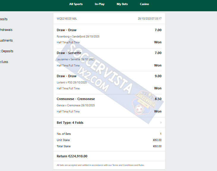 Buy 100% Sure Correct Fixed